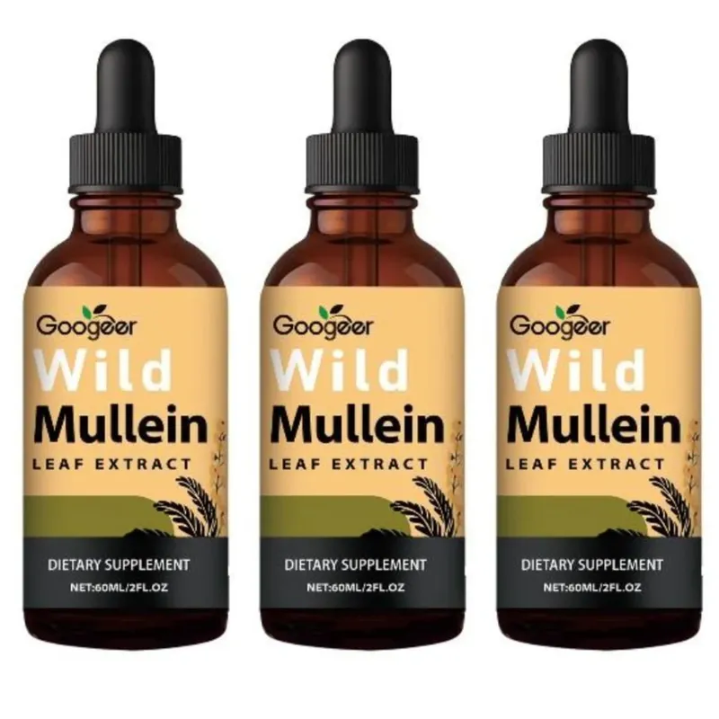 Mullein Liquid Drops 60ml with Wild Mullein Leaf Extract and Ginger Support Lung Health & Clean Impurities Plant Supplement — image 9