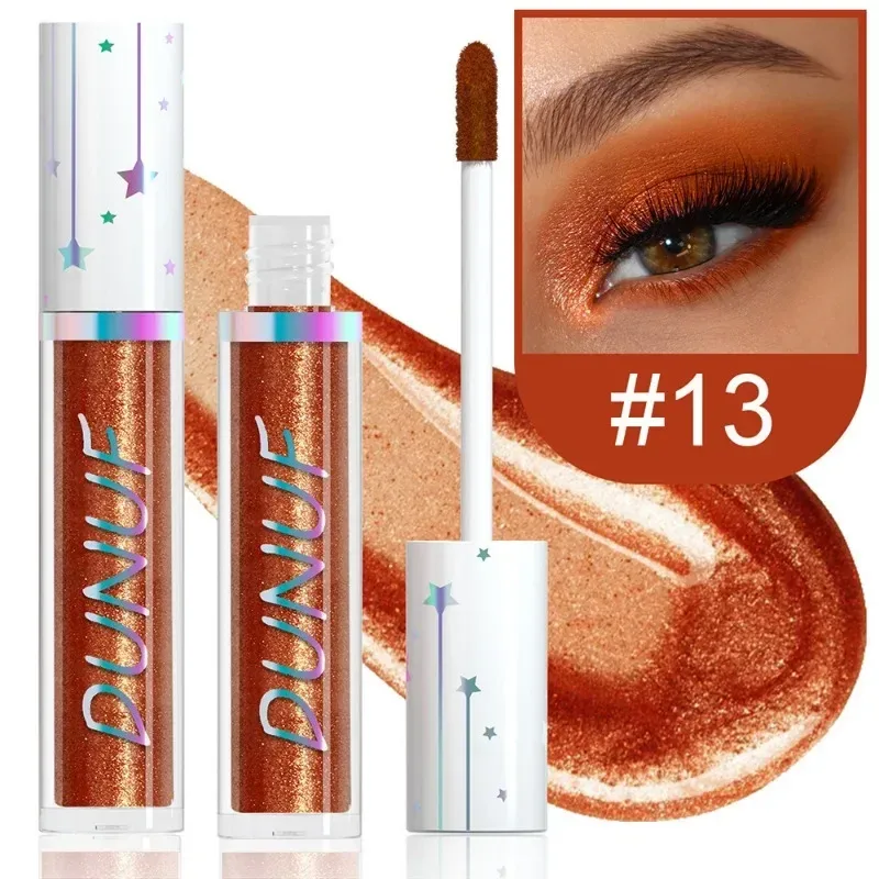 24 Farben Lidschatten-Stick, flüssiger Eyeliner, metallische Farbe, grün, Perlglanz, Glitzer, Lidschatten, wasserfest, Hochglanz-Make-up-Pigment — image 19