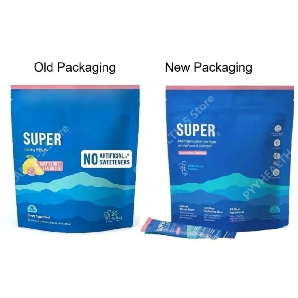 Powdered Drink Mix Cortisol Reducer and Sleep Aid Supplement L Theanine Magnesium Glycinate Vitamin D 3 No Sugar Non GMO 20 Ct — image 6