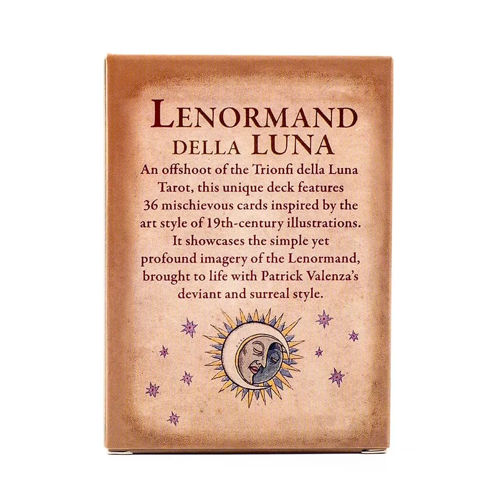 Lenormand Della Luna Mazzo di Tarocchi 36 Pz Divinazione Destino Tarocchi Carte Oracle Intrattenimento per feste Carte da gioco da tavolo 7.3 * 10.2 cm — image 3