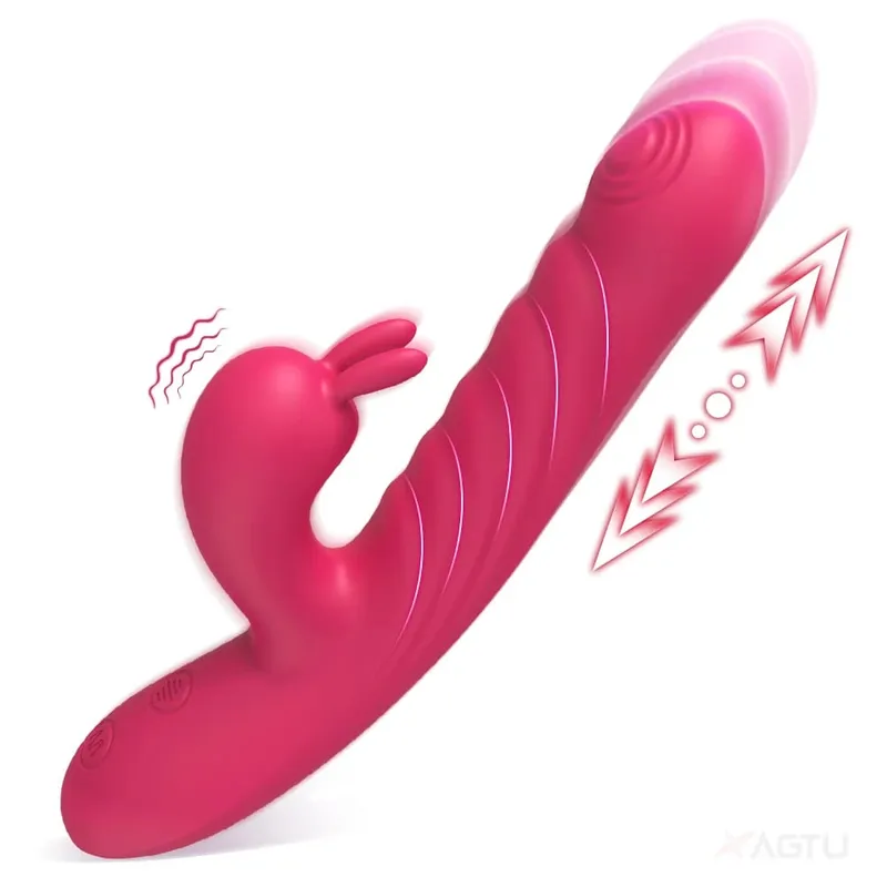 Giocattolo del sesso per le donne, vibratore del coniglio spinto per le donne, vibratore Dlido della vagina, stimolatore del clitoride del punto G, masturbazione femminile — image 11