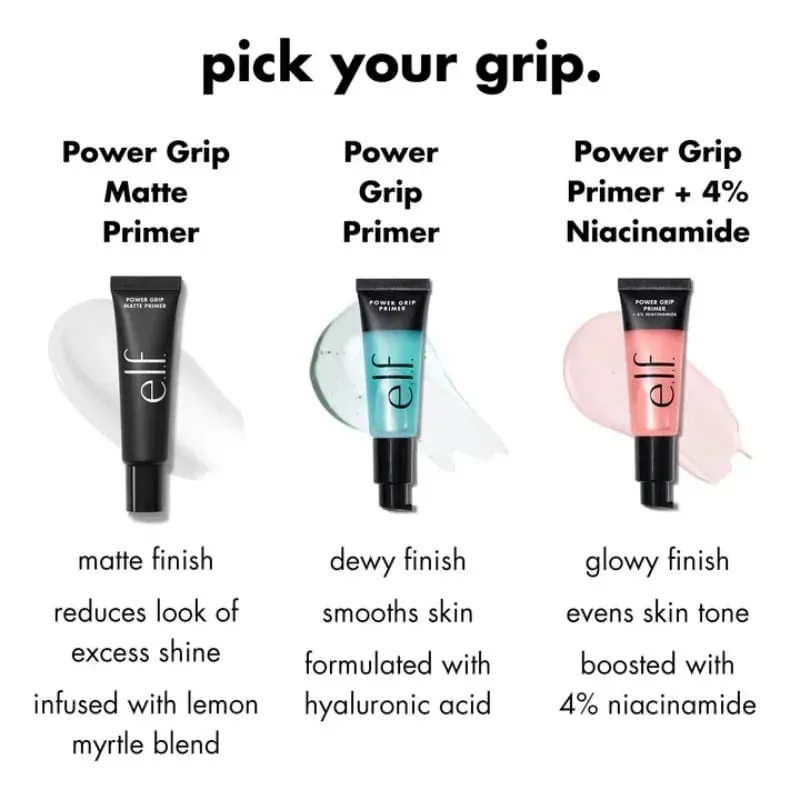 E.l.f Power Grip Matte Primer Dewy Setting Spray Cecair Poreless Putty Primer Hydrating Gel Serum 30ml&10ml Produk Pra-solek — image 7