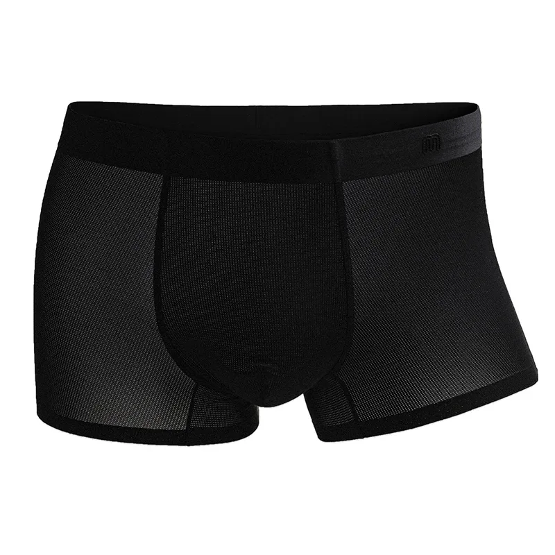 Maden Men's three-piece Boxer Briefs 7A Grade Antibacterial Breathable Underwears Seamless Thin Sports Sweat-wicking Boxer Short