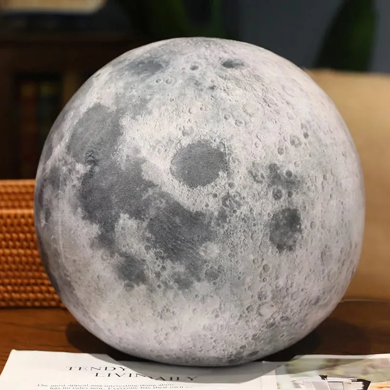 Simulieren Sie die Erde und den Mond, weiches Plüschspielzeug, Weltraum-Geburtstagsthema, Geschenke für Kinder, Jungen, Sofa, Umarmungskissen, Zuhause, Dezember