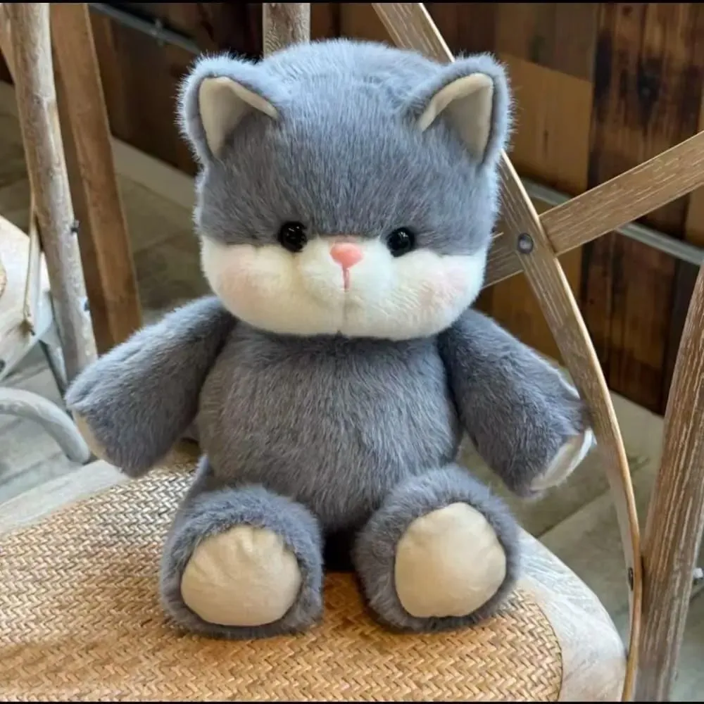 Cadeau créatif doux chat en peluche oreiller en peluche soutien émotionnel 17.7 pouces en peluche modèle de chat mignon animaux en peluche en peluche — image 3