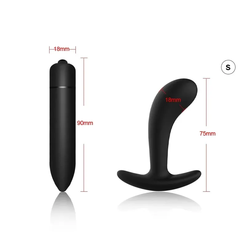 4 adet acemi silikon Butt Plug Anal Plug erkekler için prostat masaj aleti eşcinsel Mini Anal kurşun vibratör seks oyuncak erkekler kadınlar için