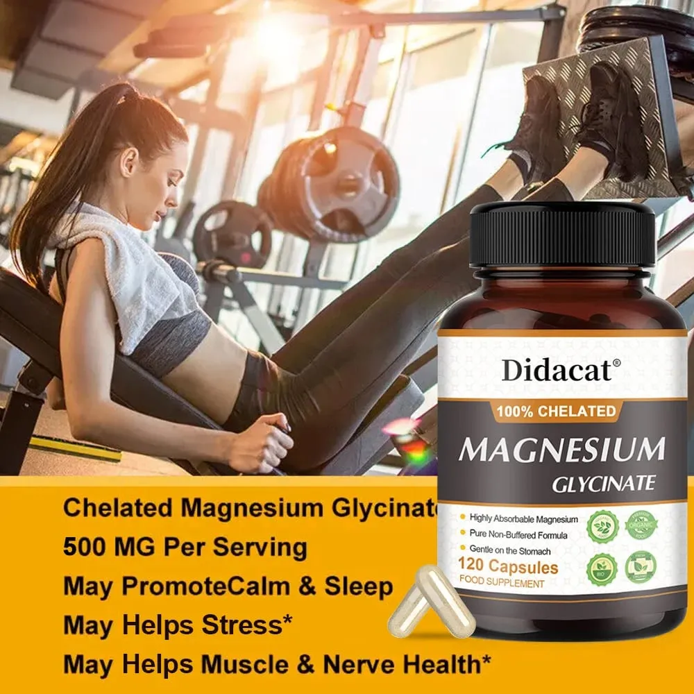 Magnésio Glicina 500mg - Apoia a Função Muscular Melhora a Qualidade do Sono Apoia a Saúde Cardiovascular e Metabólica — image 7
