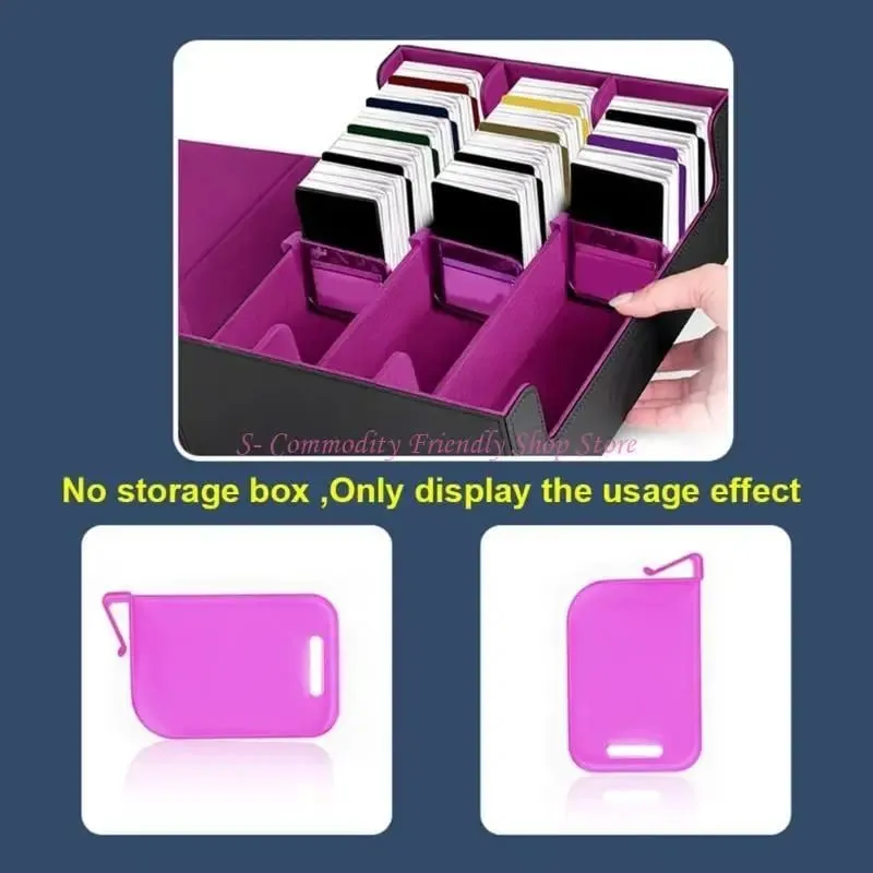 85AE 10Pcs Kunststoff Trading Card Box Schallwand Clip Karte Spacer Lagerung Klassifizierung Barriere Platte Clip Lagerung Partition Bord