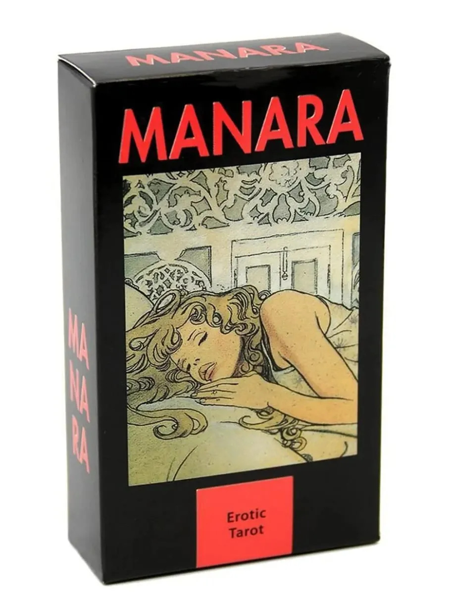 Tarot de Manara Cards A 78 Deck PDF Guide Divination fate tarot deck jeu de société pour usage personnel Jouer à des jeux — image 1