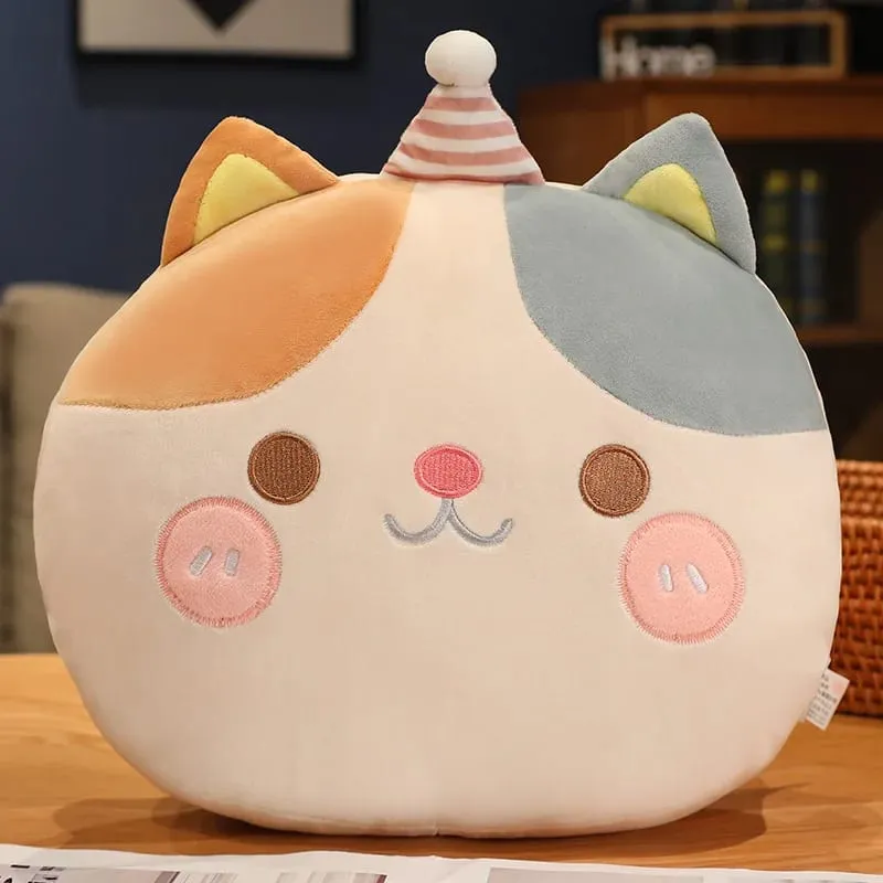 30cm Cartoon Animal Plush Small Pillow Hands Warm Burner Down Cotton Soft Cat Penguin Dinosaur Duck Bear Plushie Peluche Gift