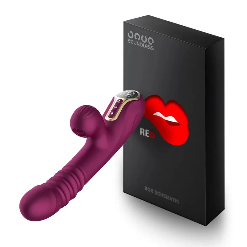 Godemiché vibrateur rétractable pour femmes, Piston rapide, chauffage, succion de la langue, léchage du point G, mamelon, vagin, masturbateur, jouets sexuels pour Couple