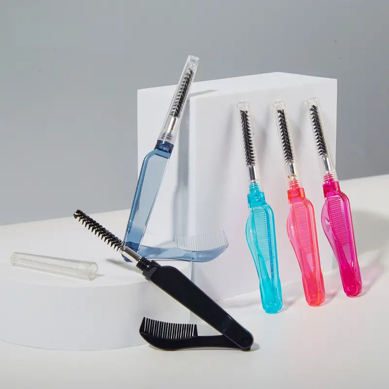 1 Pc Dual Purpose Double Head สแตนเลสหวีขนตาคิ้วหวีแต่งหน้าแปรงมาสคาร่าขนตาสำหรับ Make Up Tools — image 1