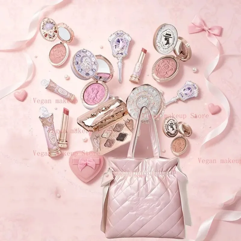 Flower Knows Knight Unicorn Complete Makeup Collection Shimmer Øjenskygge Silke Satin Blush Glaseret Læbestift Ansigt Skønhedsgavesæt — image 2