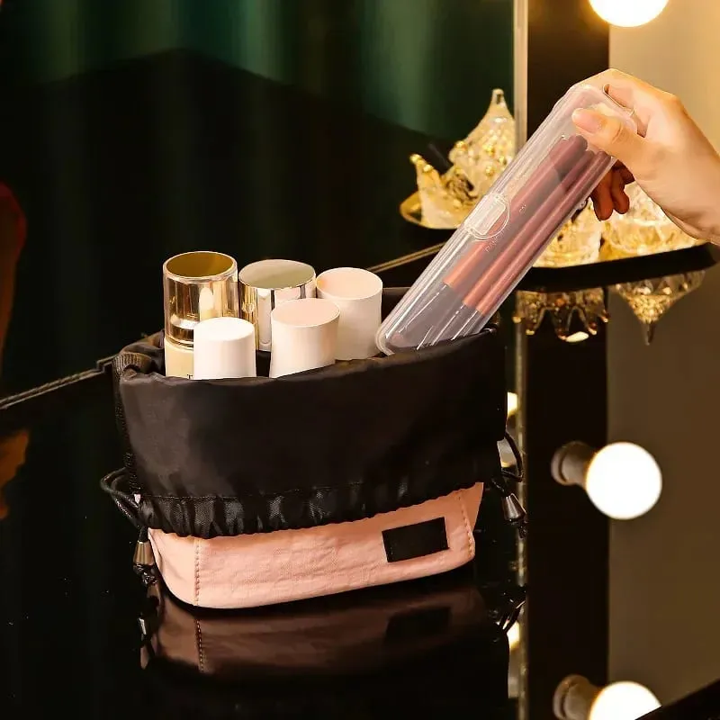 Přenosný organizér štětců na make-up Tužka na obočí Nádobí Hůlky Průhledné s víkem Úložný box Kuchyňské doplňky — image 6