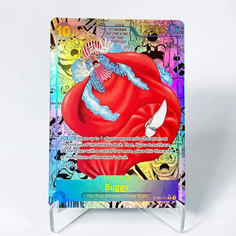 OP09 One Piece Emperors in the New World Deck organisé Luffy Shanks Roger Buggy Zoro Dragon Foil Cartes proxy texturées Anglais — image 6