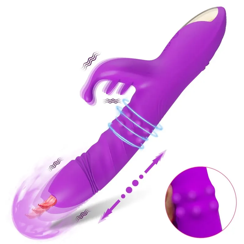 Godemiché vibrateur d'orgasme rapide pour femmes, vibrateur chauffant, stimulateur de point G, Vibro femelle, ventouse de Clitoris, jouet sexuel pour adulte — image 11
