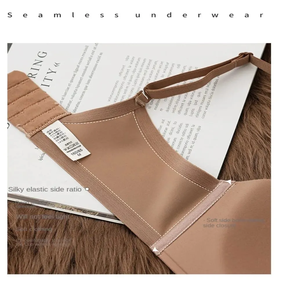 Reggiseno senza fili confortevole e morbido, tessuto traspirante, coppa sottile, reggiseno push-up, elastico senza fili, reggiseno senza cuciture, bellezza — image 5