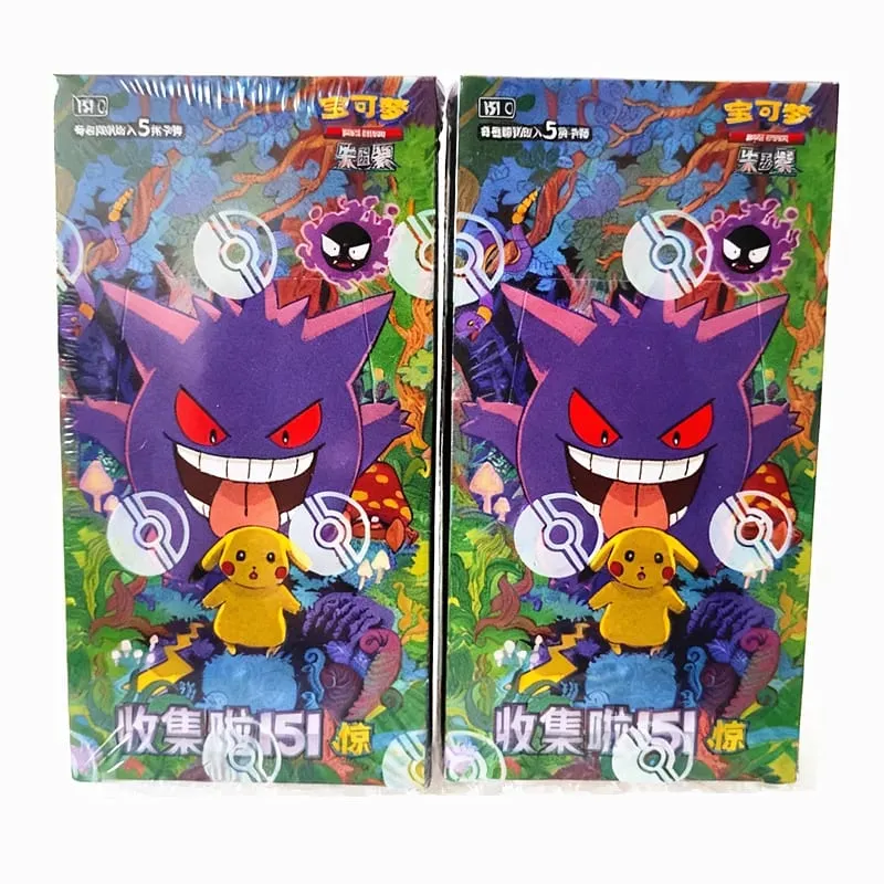 Pokémon Original Card 151 Series Vol.3 PTCGแพ็คเกจเสริมของแท้อย่างเป็นทางการแอนิเมชั่นคอลเลกชันการ์ดตารางเกมของเล่นของขวัญ — image 1