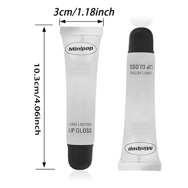 2/3/6 buah Lip Gloss Bening Melembabkan Tahan Lama | Minyak Dasar Bibir Tidak Lengket Kosmetik Perawatan Bibir Berkilau Tinggi 18ml — image 6