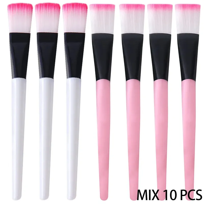 10PCS Berus Topeng Kipas Muka Berus Alat Aplikator Topeng Muka Berus Solek Untuk Wanita Pakar Estetika Alat Kosmetik Topeng Muka DIY