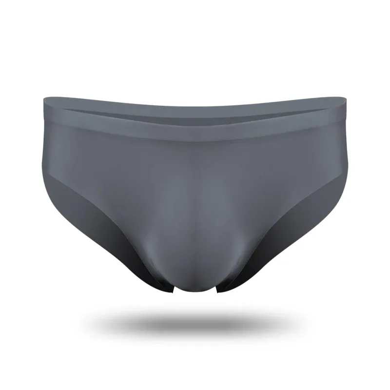 3PC Herrenunterwäsche aus Eisseide, Sommer atmungsaktiv, schnell trocknend, nahtlose Shorts, transparent, ultradünn, personalisierbar — image 3