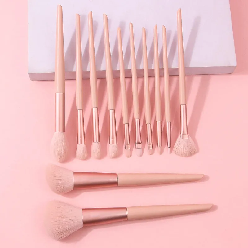 ใหม่ 13 ชิ้น/เซ็ตในถังแปรงแต่งหน้าแปรงแต่งหน้า Foundation Blush Contour อายแชโดว์ Brow Lashes เครื่องสำอางค์แปรงเครื่องมือความงาม — image 9