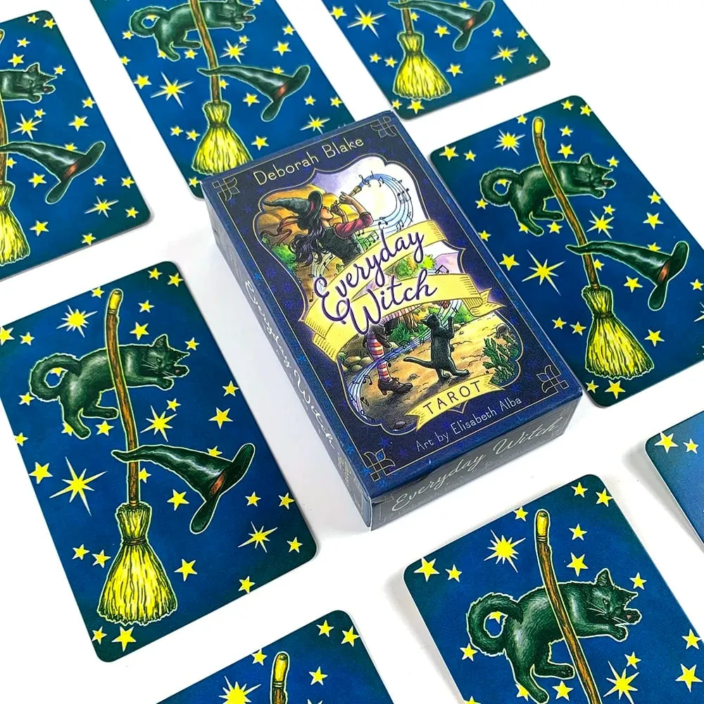 1 scatola di tarocchi delle streghe di tutti i giorni con guida - Set di 78 carte Gioco per feste a tema stregoneria Pratiche carte dei tarocchi magici