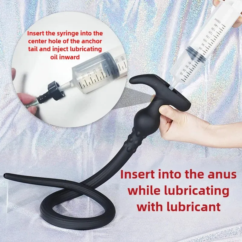 105CM Lange Anal Plug Tragbare Silikon Buttplug Hohl Anus Vagina Reiniger Dilatator Sex Spielzeug Für Frauen Männer Homosexuell Prostata massager — image 3