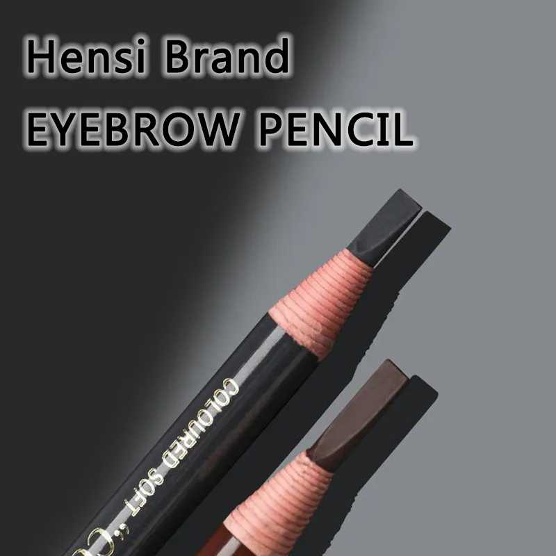 10pcs Brand Hengsi Pull Peel Eyebrow Pencil Brown Black Waterproof Eyebrow Enhancement Wholesale Cosmetics Long Lasting Beginner — image 3