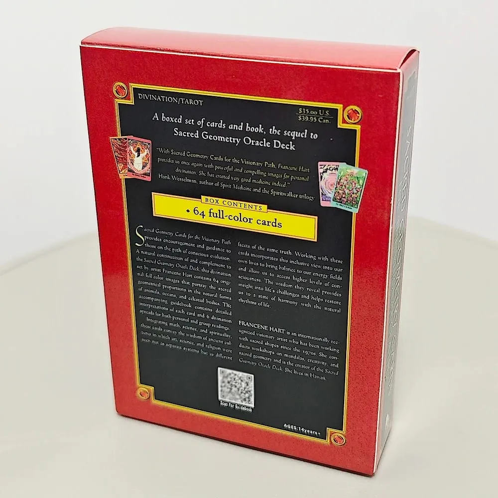 Sacred Geometry Cards for The Visionary Path 10.4*7.3cm - 64 Pcs Oracle Cards Integrating Math Science and Spirituality — image 2