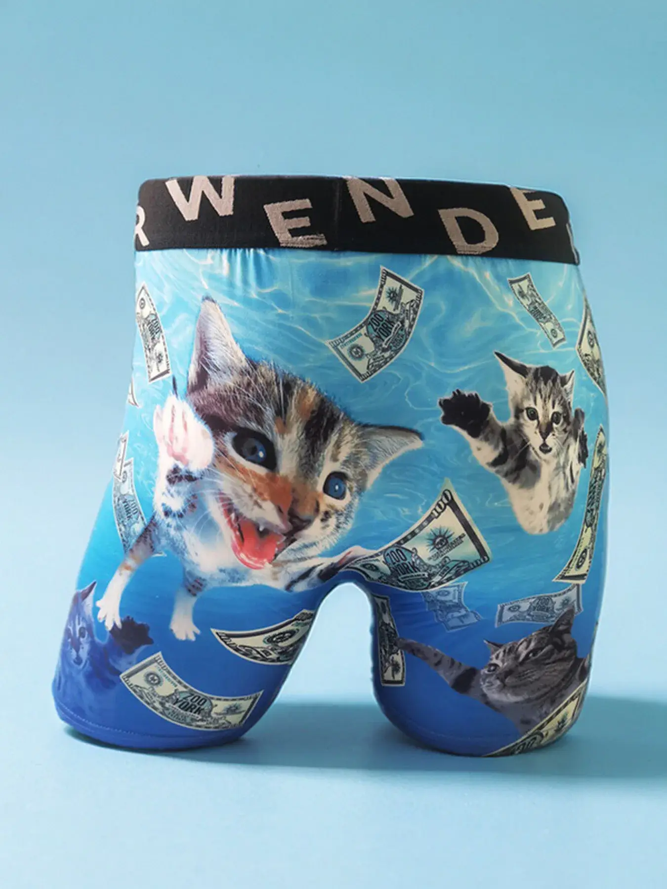 Pantaloni da tilamento con motivo divertente stampato 3D da uomo alla moda, boxer sportivi ad asciugatura rapida, traspiranti e confortevoli, taglie forti — image 2