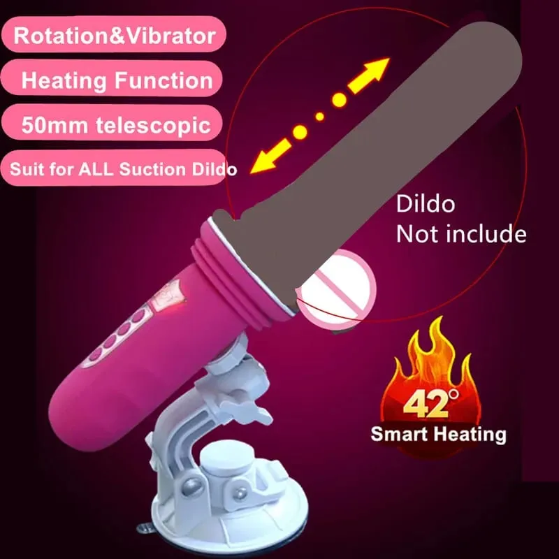 Macchina del sesso a ventosa Vibratore telescopico con vibratore Massaggiatore automatico della vagina Spinta Ventosa del pene Giocattoli del sesso per le donne Gioco per adulti — image 3