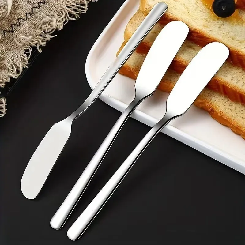 Penyebar Mentega Keju Keluli Tahan Karat - Pisau Serbaguna untuk Sandwic Jams Perasa Roti & Pembuka selera Pati Dapur — image 1