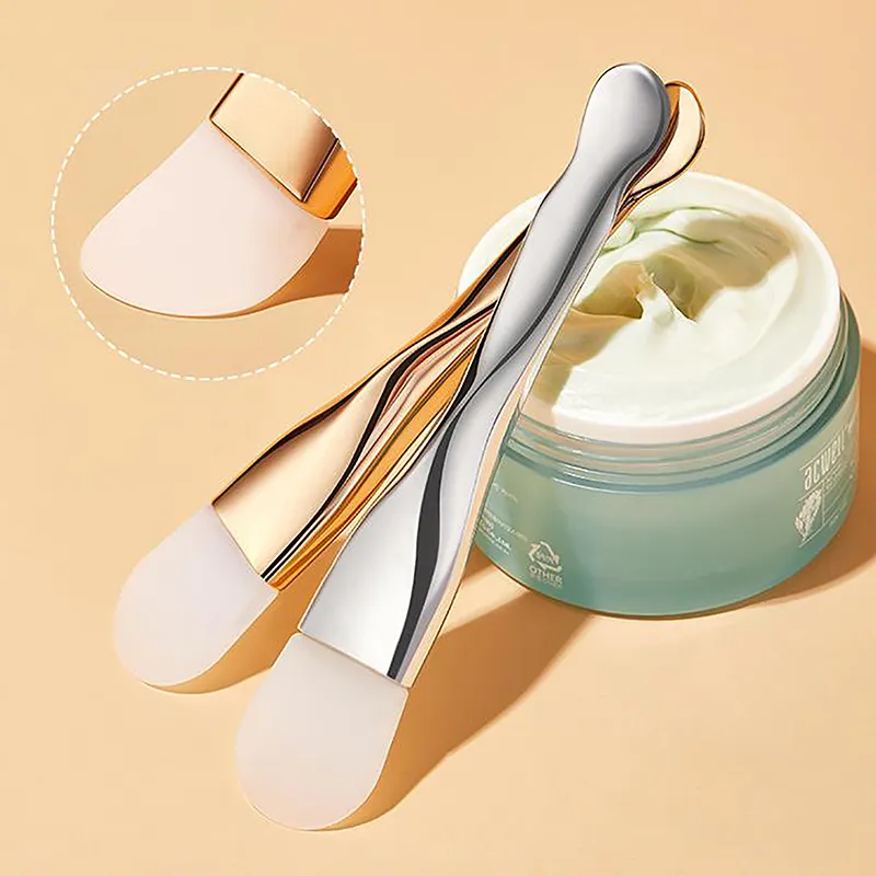 Brosse pour masque Facial en Silicone à Double tête, grattoir de nettoyage du visage, Type de torchon, Film de boue, brosse spéciale, outil de beauté, pinceaux de maquillage — image 1