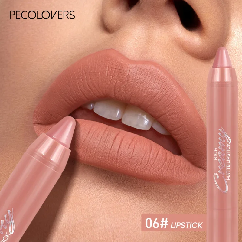 Pelapik Bibir Matte Pelbagai Warna Digunakan Sebagai Pelapik Bibir dan Gincu Mudah Digunakan Dengan Tepat Kalis Air Tahan Lama Tidak melekat — image 14