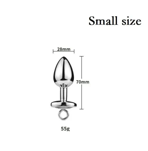 Piccole medie grandi perline anali Butt plug Morsetti per capezzoli di perle Set con catena Clip per seno in metallo Bondage Coppia schiava Gioco Giocattolo del sesso — image 21