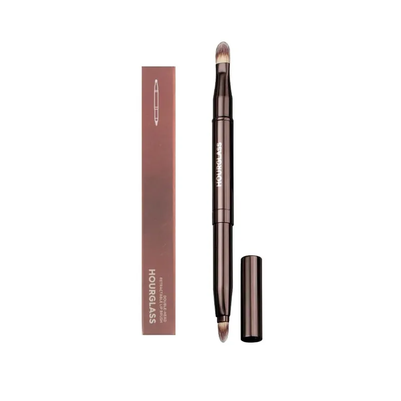 1pc Hourglass Powder Contour Berus solek Pemerah Pipi Bedak Berus solek pemegang logam Concealer Bronzer high end dengan kotak — image 13