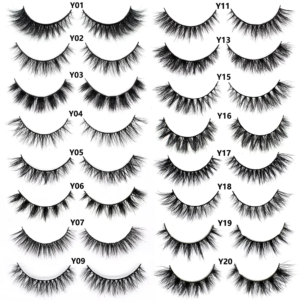 Mink จริงปุยสั้น Eye Lashes Extension Wispy นุ่มธรรมชาติขนตาปลอมสั้นสวมใส่ทุกวัน Full Strip Lashes แต่งหน้า — image 5