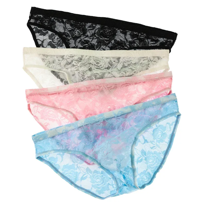 Herren-Unterwäsche, Spitze, transparent, Jockstrap, niedrig sitzend, sexy, atmungsaktiv, elastisch, weiches Mesh, U-konvexe Slips, schnell trocknende Unterhose — image 1