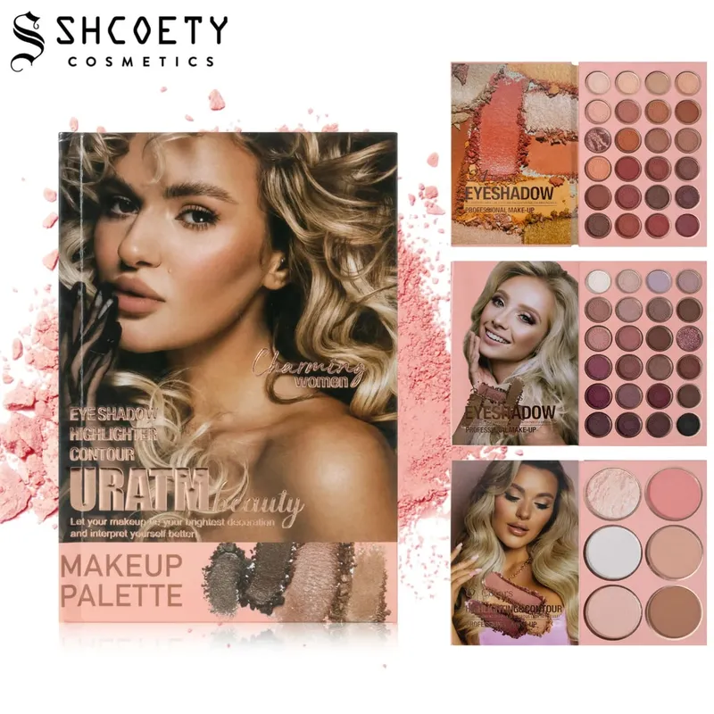 54 สี Professional แต่งหน้า Palette Book เครื่องสำอาง Palette Matte Pearlescent Blush Highlight Contouring เครื่องสำอาง All-in-one — image 1