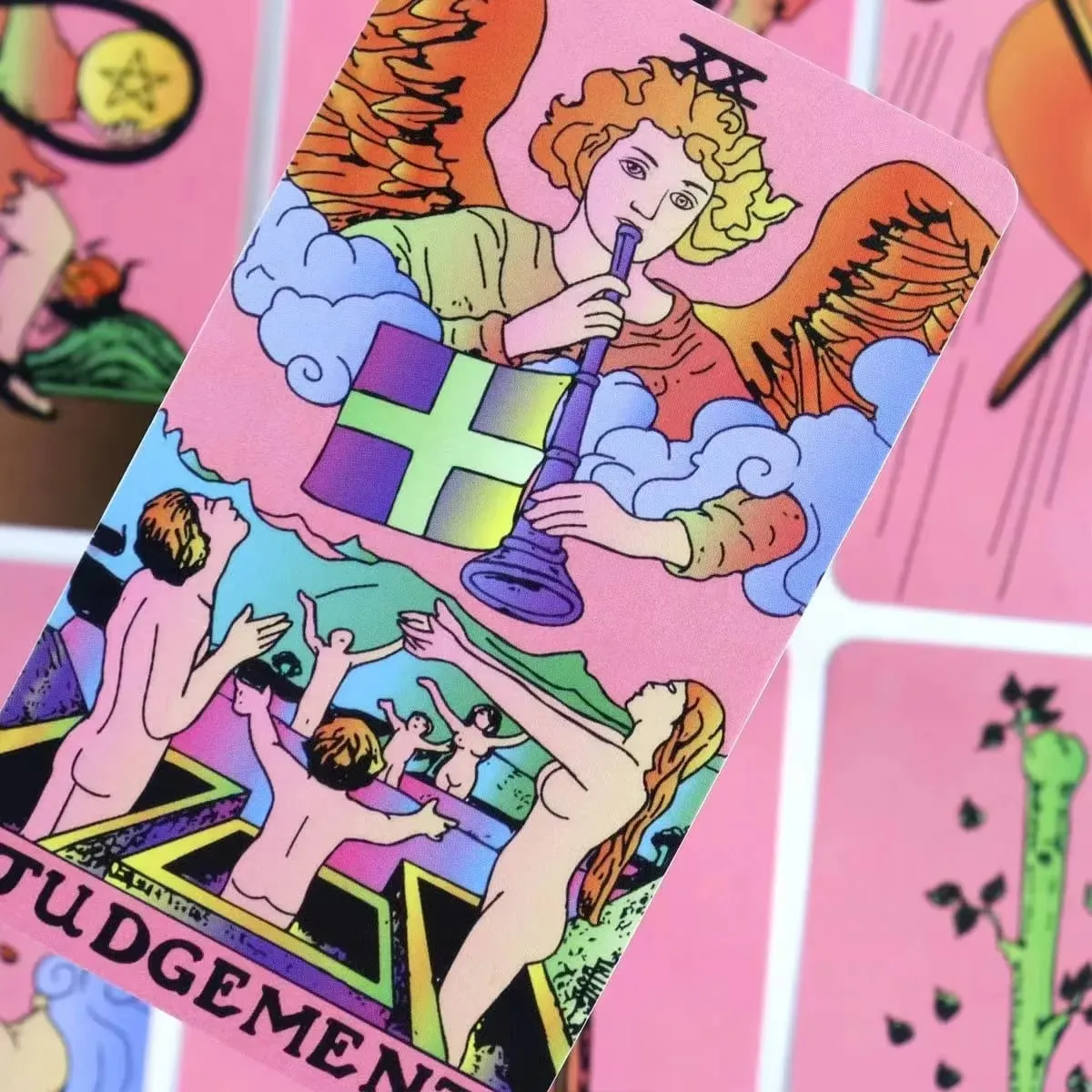 Pink A.E. Kad Tarot Klasik Deck Rider Waite Smith Gaya Ramalan Ramalan Kad Oracle 78 Cards English Ver. — image 5