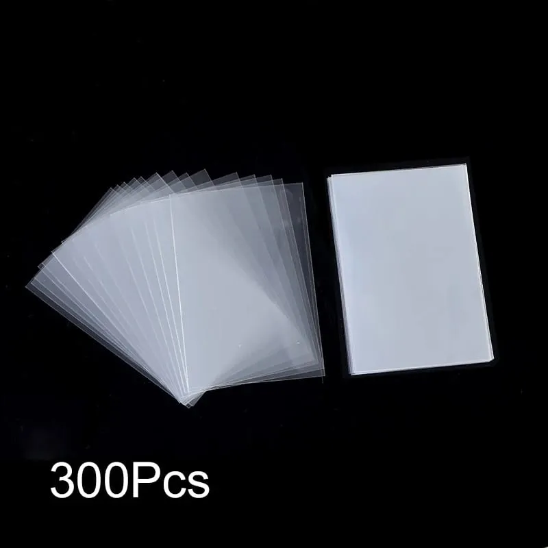 100-500Pcs Card Sleeves Transparent Cover Clear Protector Cards Holder For Board Playing Game ID Trading Folder Photo Pouch — image 9