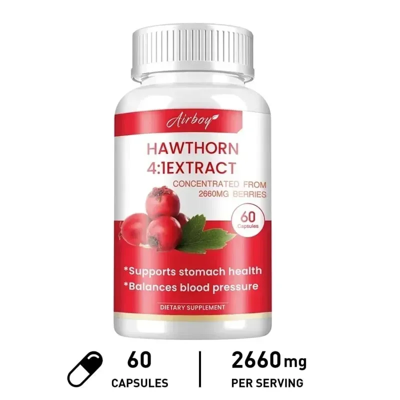 Hawthorn Berry Extract Capsule - Supports Digestive Health Promotes Energy Production Blood Circulation and Boosts Immunity — image 10