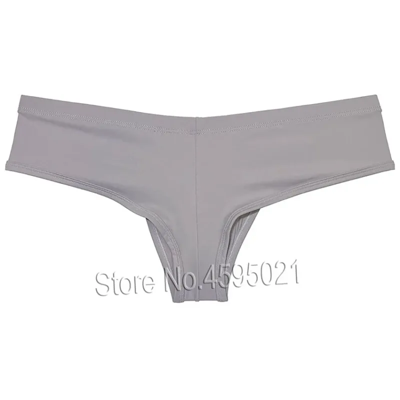 Men's Low Waist Bikini Briefs Underwear Male Bikini Enhance Pouch Boxershorts Micro Trunks Underpants Soft Briefs — image 3