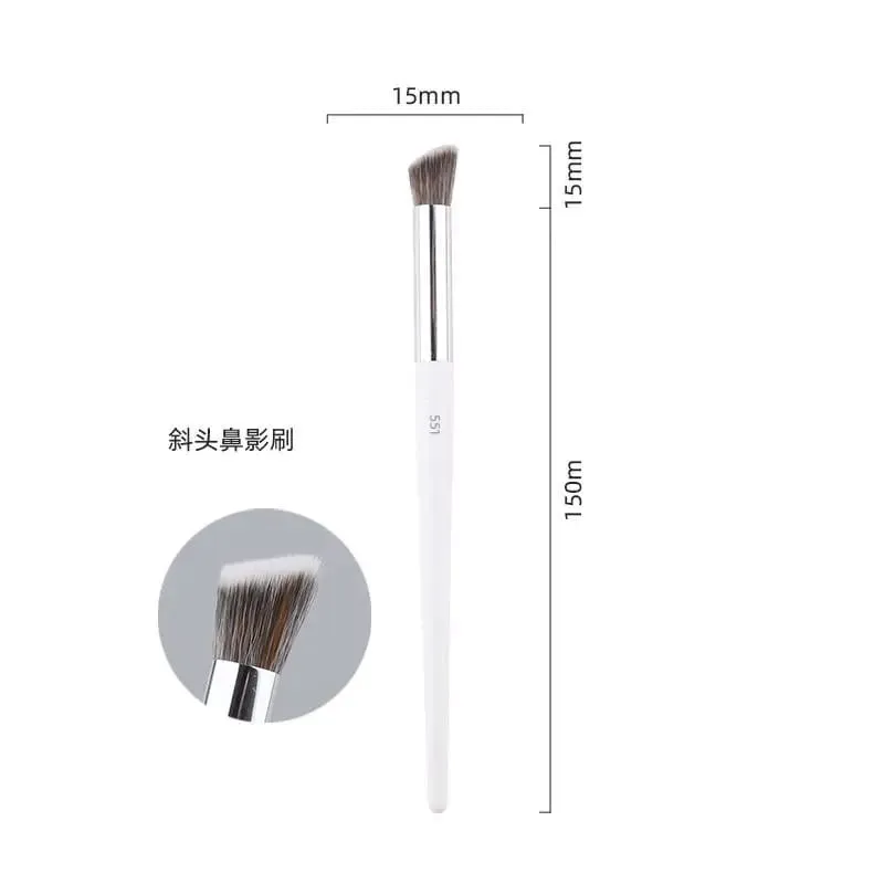1pc Weiß Pulver Make-Up Pinsel 3D Flüssige Foundation Basis Make-up Pinsel Lidschatten blending Detail Gesicht Auge Concealer schönheit werkzeug — image 2
