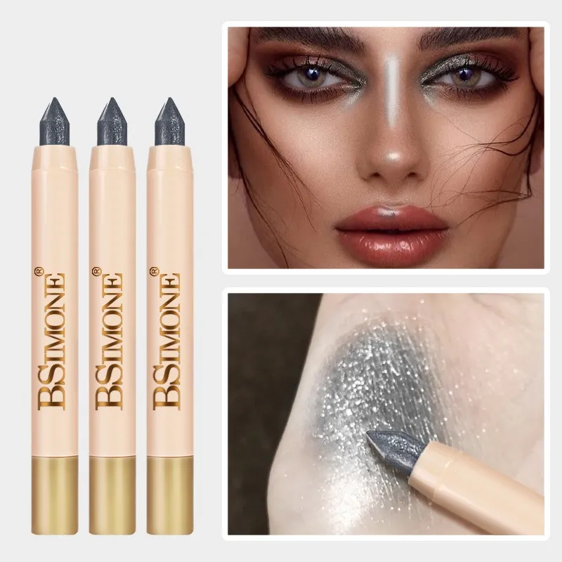 1 stk perleskinnende øjenskyggestifter Højpigmenteret øjenskyggeblyant Glitter Vandtæt Langtidsholdbar øjenmakeup Ikke-udtværet — image 4