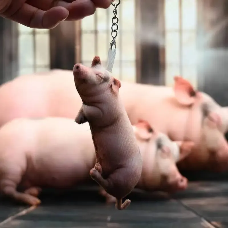 Durável realista dormir porco brinquedo de pelúcia macio algodão recheado travesseiro para carro sofá decoração casa crianças presente — image 3