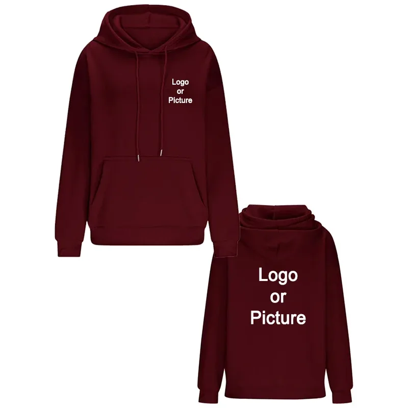 Gör-det-själv-design Oversize-huvtröjor Dammode Skräddarsytt tryckt lös långärmad axel Drop Cuff Sweathsirts Pullovers Sudadera — image 11
