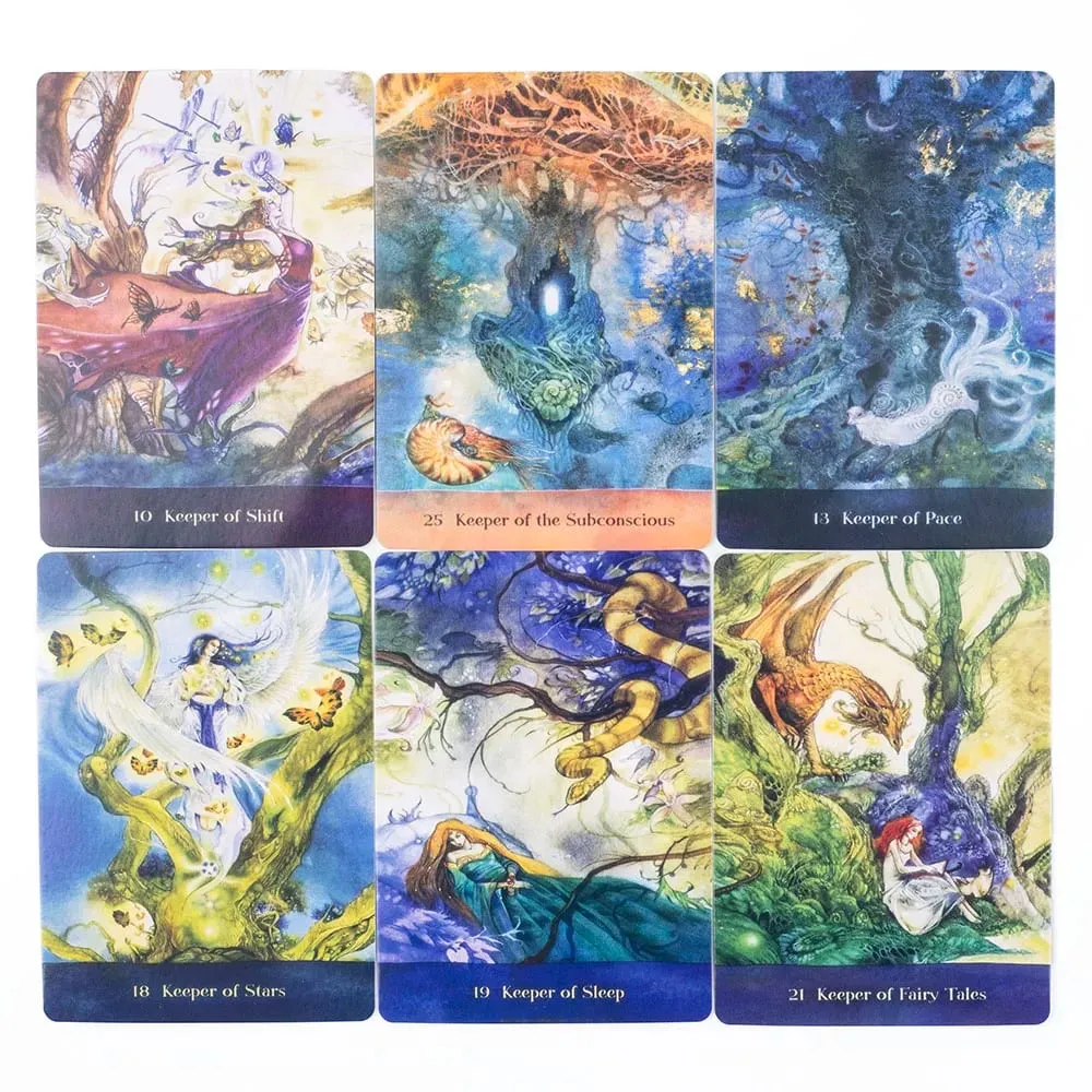 Ağaç Bekçileri Oracle 44 Kart Güverte Tarot Eğlence Eğlence Kartı Aile Toplama Kehanet Kurulu Oyun Kartları 10.4*7.4CM — image 5