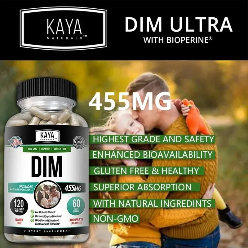 DIM Capsules - DIM Supplement for Men and Women | Herbal Supplement for Hormone Balance Menopause and Prostate — image 2